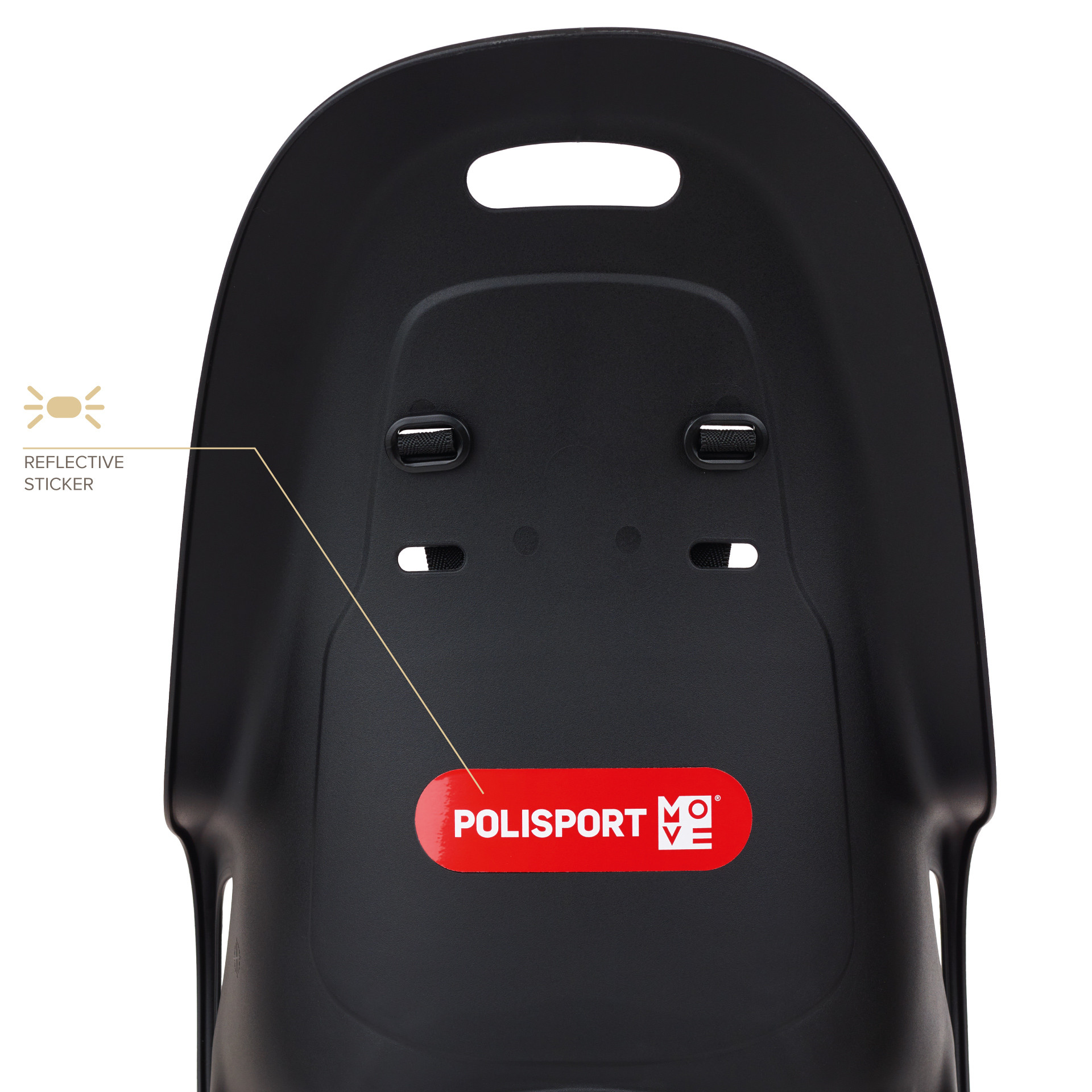 PORTE-BEBE MIK-HD FIX P-BAGAGE Porte bébé pour vélo d'entreprise Polisport haut du siège de dos